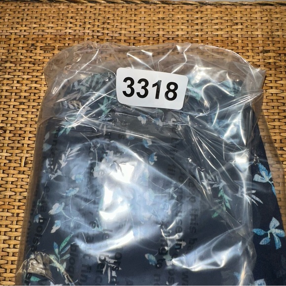 Banana Republic Factory Women's Size 14 Blue Floral Mini Skirt Lined Zipper Y2K - Picture 13 of 13